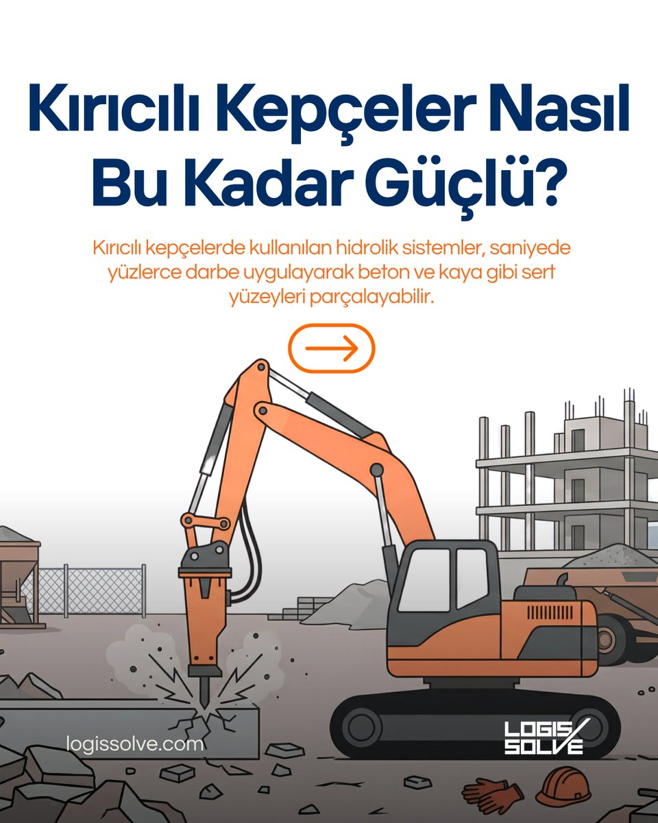 logissolve's tweet image. 💥 Beton ve kayaları saniyede yüzlerce darbe ile parçalayan hidrolik sistemler…

Ama iş sadece güç değil!

👉 Doğru açı = maksimum performans
👉 Yanlış kullanım = verim kaybı
👉 Güç + Kontrol + Teknik bilgi = Gerçek fark
#LOGISSOLVE #Hidrolik #İnşaat #Kepçe #Kırıcı #Mühendislik
