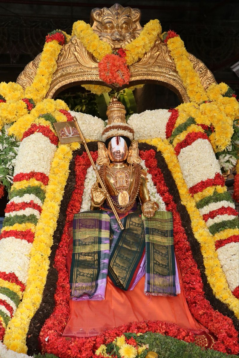 TTDevasthanams's tweet image. Bhashyakarla Utsavam commences in Tirumala on a grand spiritual note at Tirumala Venkateswara Swamy Temple. The 19-day festival marks the legacy of Sri Ramanujacharya, with Sattumora to be observed on April 22.

#ttd #tirumala