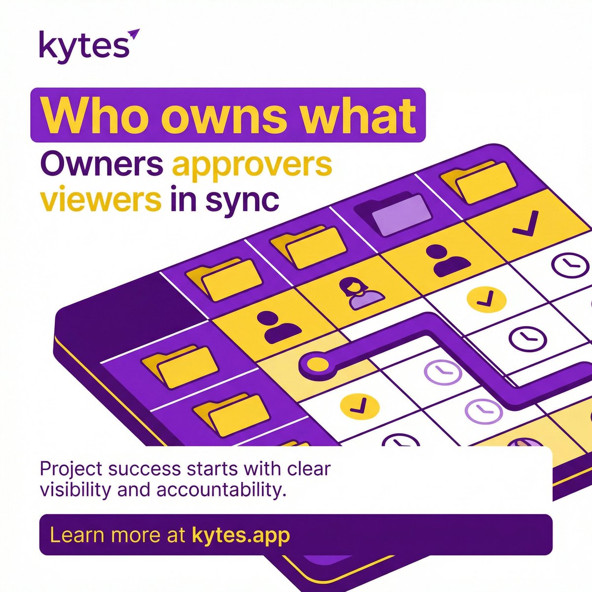 Transparency and accountability drive project success. 📊
Clear visibility keeps teams aligned, while ownership boosts performance and collaboration.
Informed teams deliver better results. 🌟

👉 Learn more at kytes.app

#SecureDataRooms #B2BSales #KytesApp