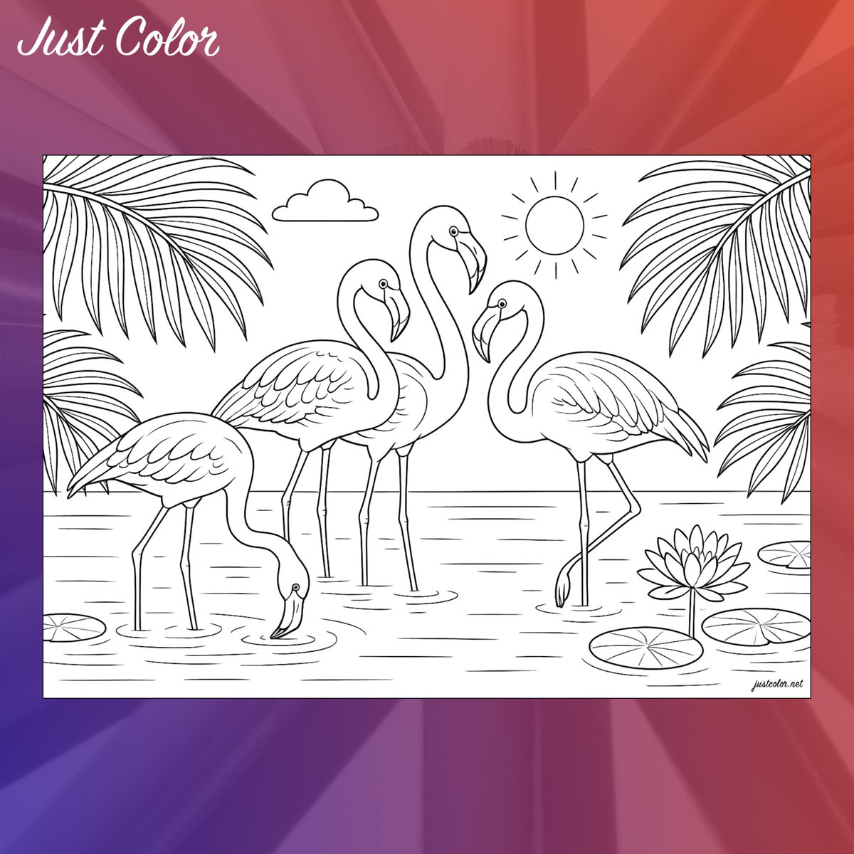 JustColorNet's tweet image. This delicate flamingo coloring page captures serene beauty &amp;amp; graceful posture. Intricate details invite you to a moment of peaceful artistry.

All our best pages: justcolor.net/most-popular/

#ColoringPage #AdultColoring #Flamingo #ArtTherapy #Mindfulness #FreeColoring