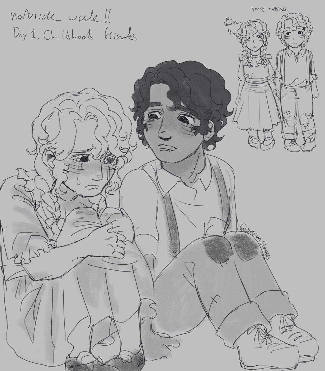 passion2lovvers's tweet image. doodles of tiny norton and frederick 4 #NortrickWeek2026