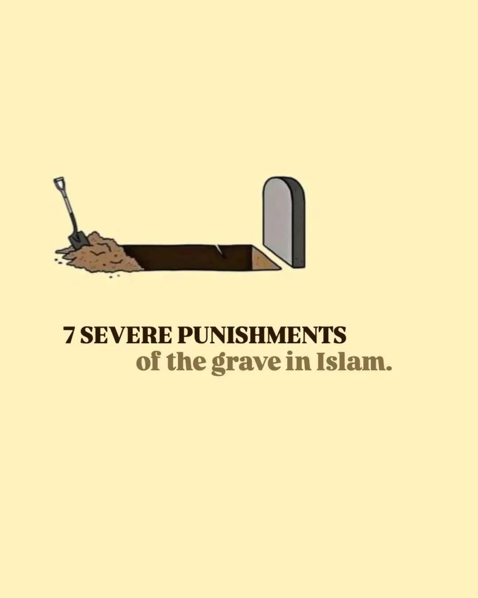 Mahdii_365's tweet photo. 7️⃣ Severe Punishments of the Grave🪦 

-Thread- https://t.co/mDNdPCE3eF