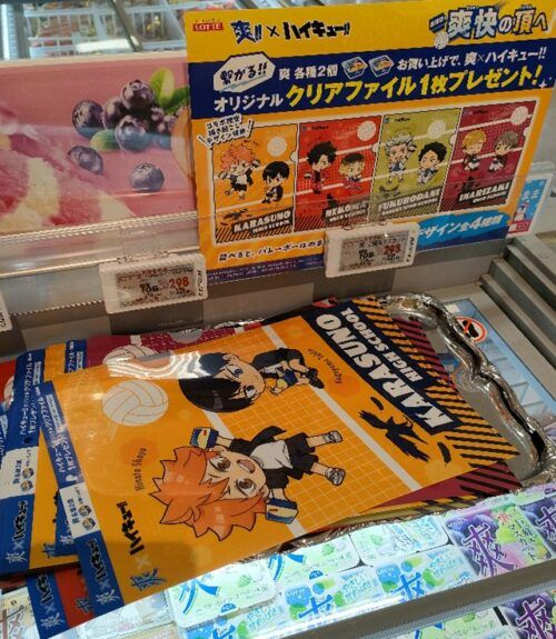 ロッテの爽アイス『ハイキュー!!A4サイズのクリアファイル』おまけが