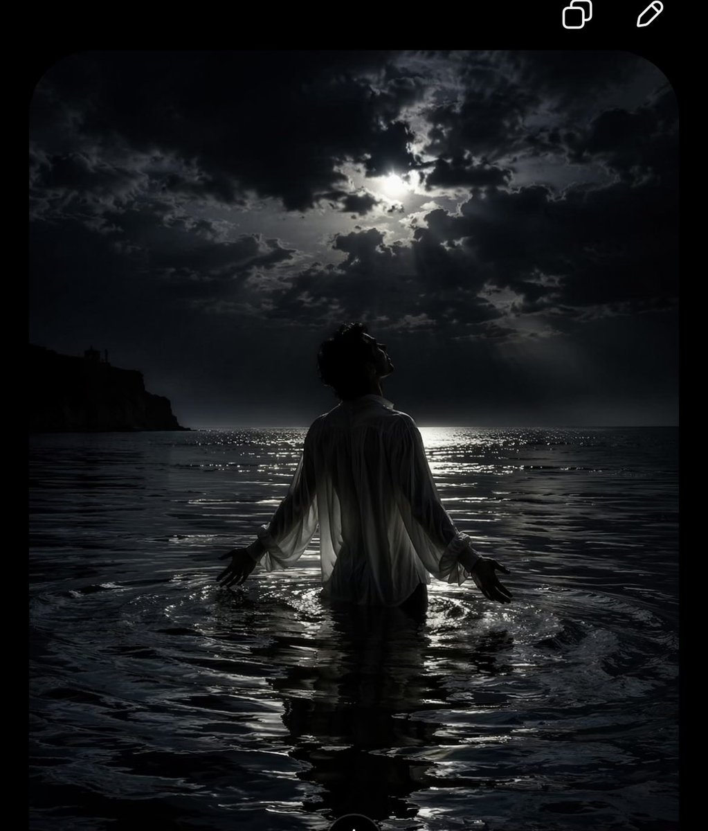 DrNaveedAhamed1's tweet image. Water crowns what it destroys—
in silken dominion, it unravels certitude.

He did not shatter, but ascended through ruin,
transfigured into something vaster—
where even absence lingers like a sovereign tide.

#vss365 #Water #Prompt 
#Foxprose #WritingCommunity