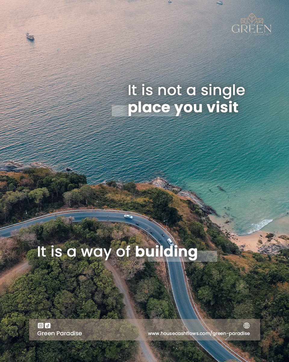 HCF_Property's tweet image. What is Green Paradise, really? 🌿

Not a place — a way of building.
Nature-first. Thoughtfully designed. Built to endure.
Now in Albania, Indonesia, and Thailand.

Build your legacy: support@housecashflows.com

#GreenParadise
#BuildYourLegacy
#RealEstate
#GlobalLiving