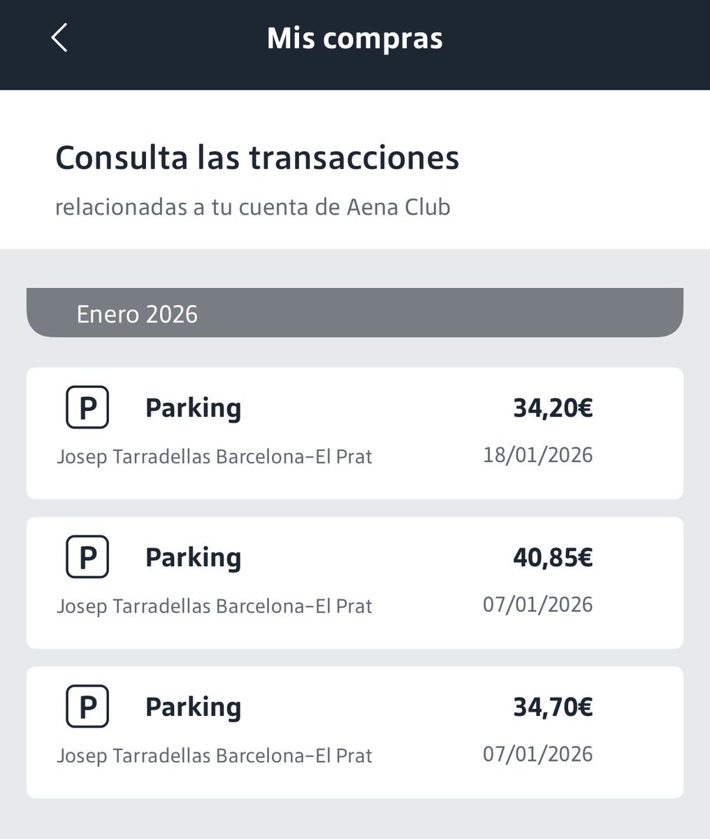soymony13's tweet photo. @aena aeropuerto de Barcelona… voy a reservar parking en la terminal para dentro de dos semanas y sorpresa…
En un año ha subido el parking un 50% y desde enero aquí 20 pavos… lo veis normal? https://t.co/v2dNUsdEKo