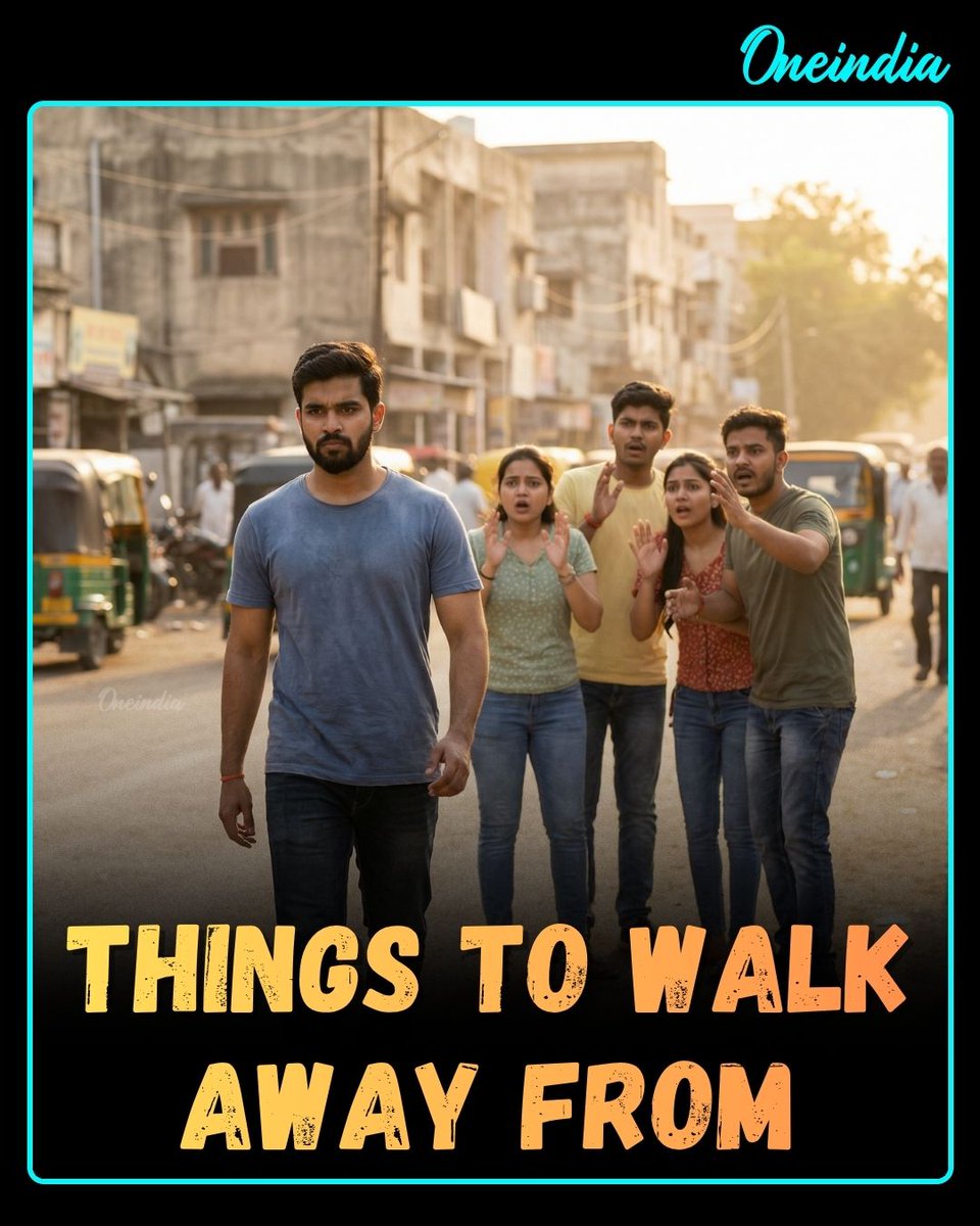Oneindia's tweet image. Walk away from what drains you, disrespects you, or holds you back. Growth begins where comfort ends.

#LifeLessons #WalkAway #SelfRespect #OI