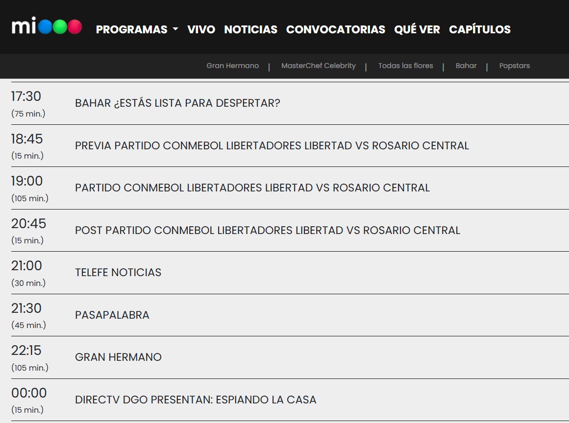 Puntaje_Ideal's tweet image. 📺 #TV | Así se reacomodará la programación de @telefe 🇦🇷 para el miércoles, ya que el canal transmitirá Libertad vs. Rosario Central por la #Libertadores a las 19hs:

🕒 La telenovela turca "Bahar" se adelanta una hora (irá a las 17:30hs, por lo que no se emitirá "Todas las