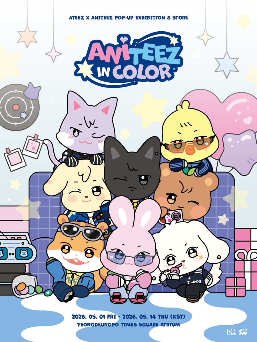 ANITEEZinX's tweet image. [🌠] #ATEEZ X #ANITEEZ
POP-UP STORE
🎨 ANITEEZ IN COLOR

ATINY! 준비됐어?

🗓️ 05.01 FRI - 05.14 THU (KST)
📍 YEONGDEUNGPO TIMES SQUARE 1F ATRIUM

@ATEEZofficial

#애니티즈 #ANITEEZ_IN_COLOR
#사운드웨이브