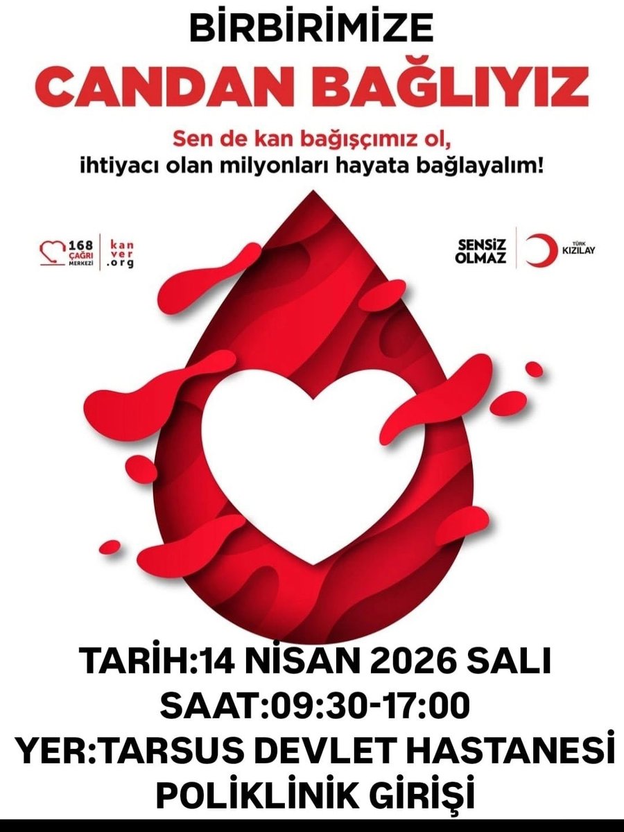 Hastanemiz poliklinik girişinde Saat 09:30-17:00 da bütün kan bağışçılarını bekliyoruz.
Sende kan bağışçımız ol,ihtiyaçı olan milyonları hayata  bağlalım🩸
#kızılay 
#kanbağışıhayatkurtarır