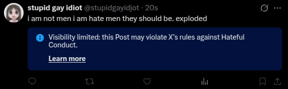 stupid gay idiot tweet media
