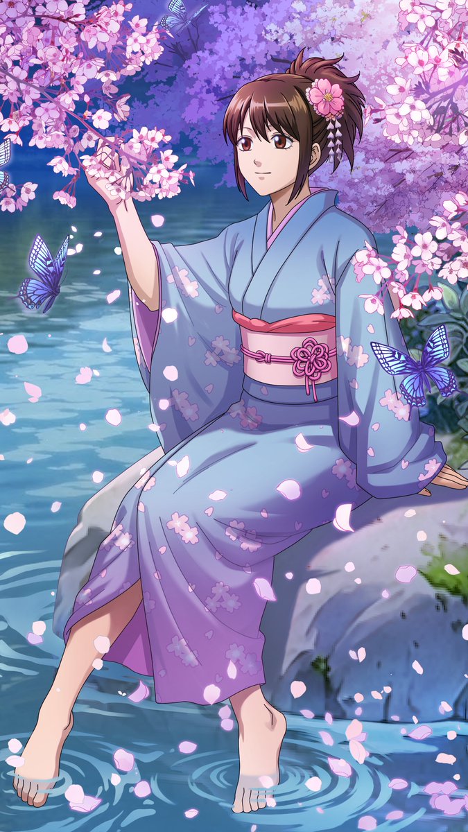 gintama_battle's tweet photo. 【予告】

イベントの開催を記念して花見をテーマにしたキャラクターのピックアップガチャが順次登場！

4月15日からは志村妙が登場！ゲーム限定の描き起こしイラストを使用したリッチなSSRカードとなっております！

▼開催予定のガチャ
SSR[花見]志村妙ピックアップガチャ

▼開催期間(予定)
4月15日(水)15:00~5月1日(金)14:59まで

お見逃しなく！

#銀魂　#gintama　#銀ばと