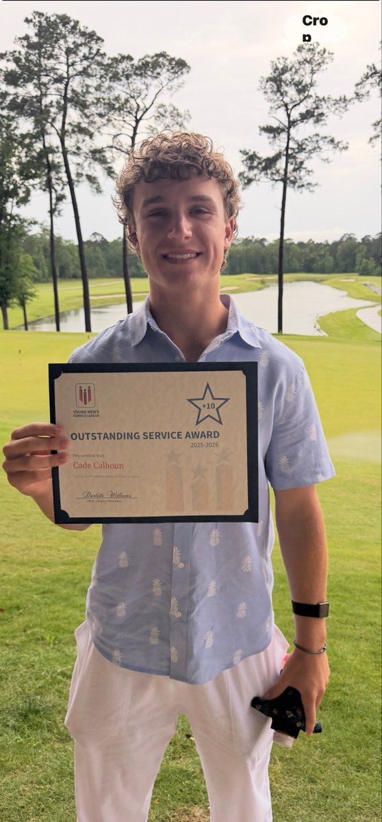 CadeCalhoun27's tweet photo. Young Men’s Service League end-of-year banquet tonight. Received an award for volunteering 31 hours in my community and my mom and I received the Mighty Oaks Family award.  Really enjoy serving others. https://t.co/5ZUHoz474d