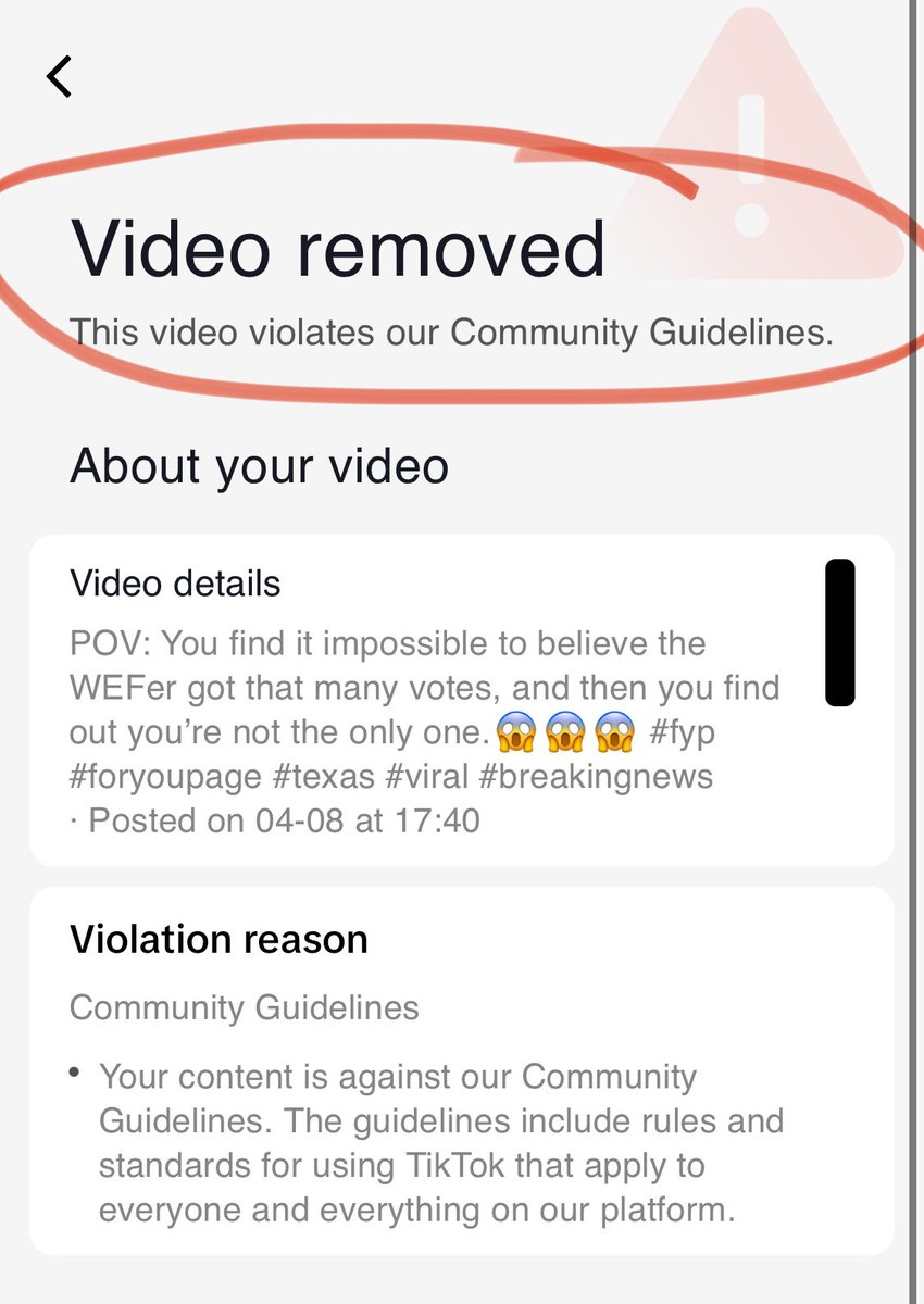 RemnantFireTeam's tweet photo. Making waves folks!
The emperor has no clothes and this WEFer has no votes!
Installed and Illegitimate!
#decertify
This video has been removed from TikTok twice! https://t.co/n3CzxLjk7V