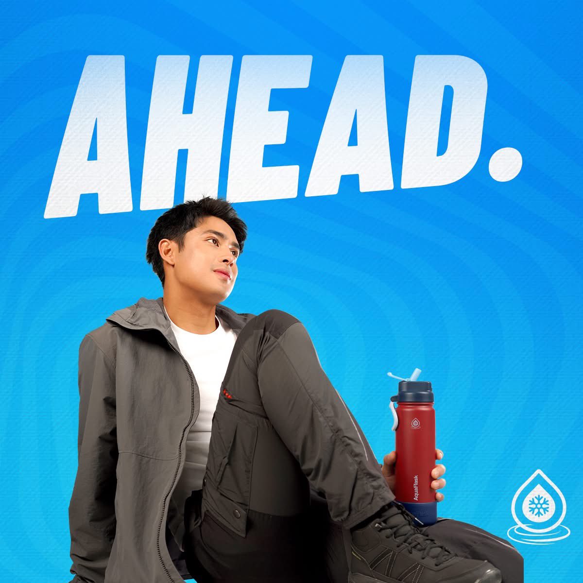 SMILEFORDONNY's tweet image. AquaFlask Philippines posted on Facebook! 💙

“The only way? Ahead.
#BringItOn #AquaFlaskPH”

@donnypangilinan 
#DonnyPangilinan