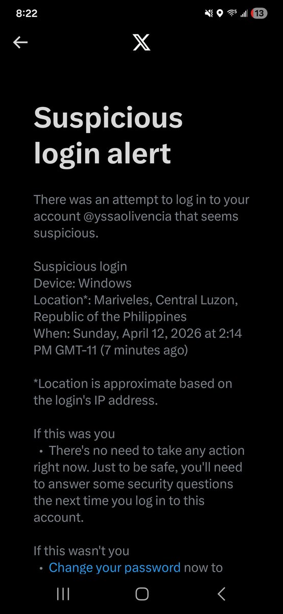 Denuncio intento de hackeo en mi cuenta y uso de mi red para seguir a #RLA que jamás pasaría!