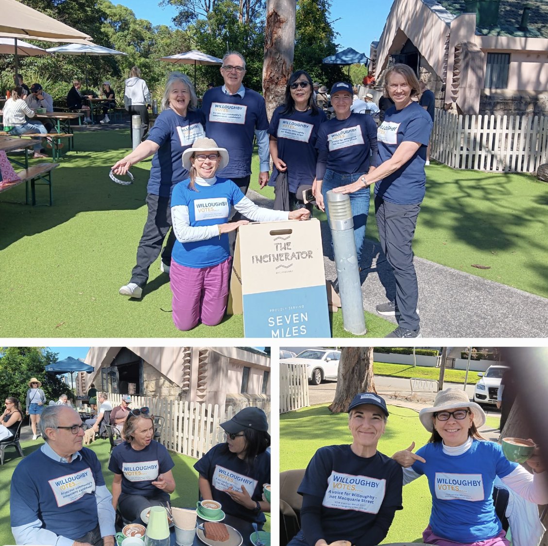 Great to see some of our volunteers out and about promoting community-led politics over coffee in this beautiful autumn weather.

We are building the groundswell. 

Join us for positive local change > forms.gle/AJWAS5MAsc74du…

#WilloughbyVotes #nswpol