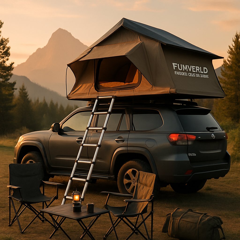 funworld168's tweet image. Elevate your camping game with Funworld Inflatables' car roof tents! Quick setup means more time for adventure and less time fussing. 🏕️✨ #CarRoofTent #CampingGear #OutdoorLife #Adventure #Travel
