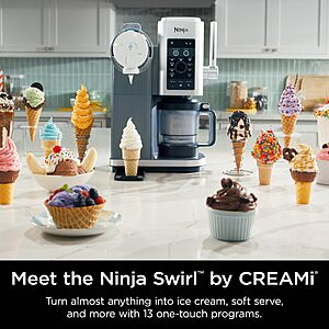 MrRedashX's tweet image. 🚨 PRICE DROP! 🏃‍♂️ RUN!
Ninja Swirl by Creami 13-in-1 Ice Cream Maker
Now $199.99 + FREE Shipping! 🍦
Make ice cream, sorbet, yogurt &amp;amp; more at home!
👉 amazon.com/dp/B0DSJW8SFG?…
#deals #icecream #kitchen