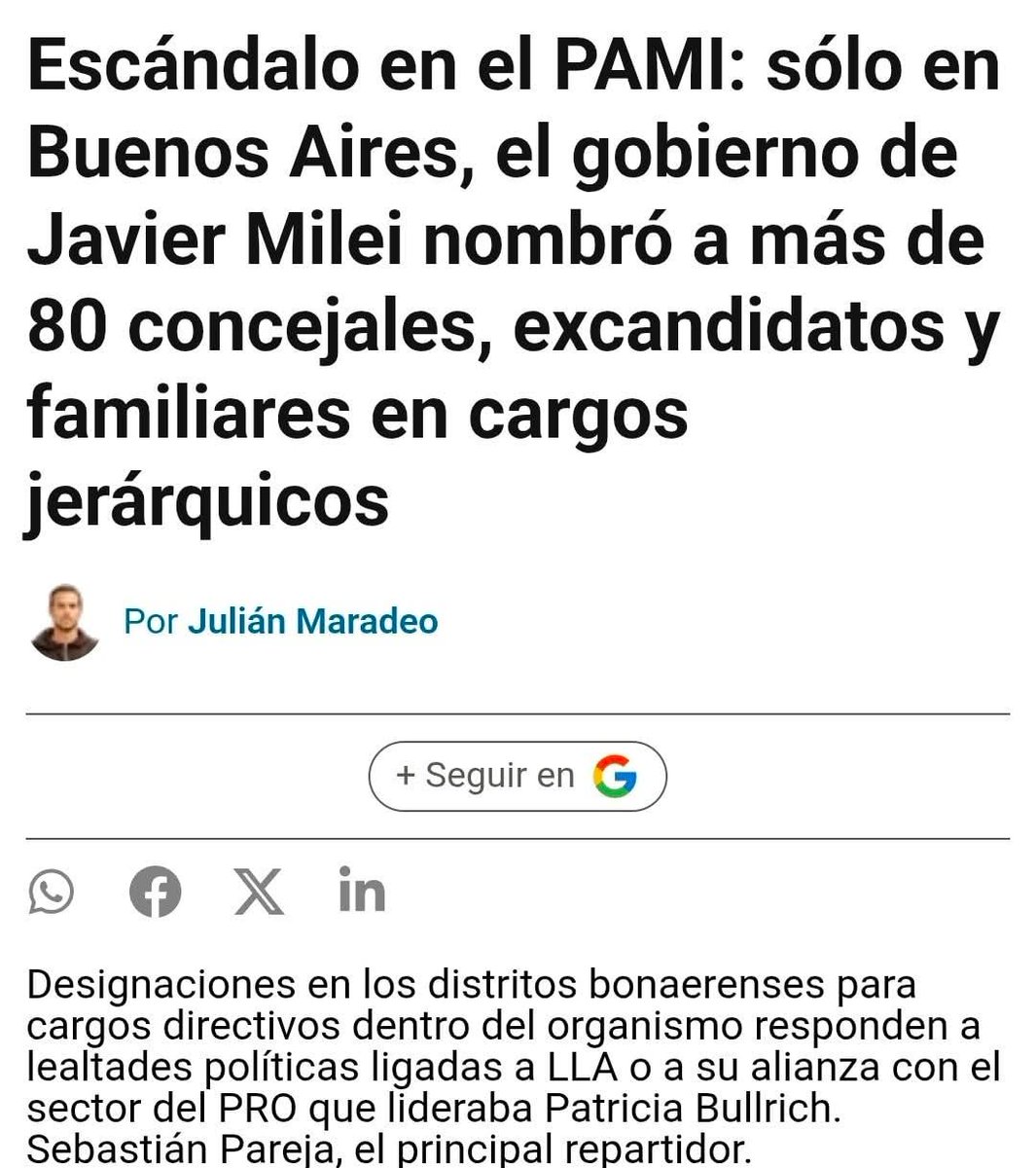 davidnesher's tweet image. Que casualidad que lo primero que hicieron los de #LLA  fué poner a dirigir el #PAMI en todo el país, a sus propios punteros sin ninguna puṭa experiencia en la gestión. Para poder hacer sus negocios sin que nadie los controle.
#JavierMilei
