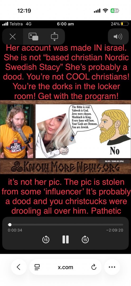 RetroCorps's tweet photo. @GandalfTheR3d @tonybalogna @Tom_Rowsell @byzantinecopt Hey didn’t you tell me 

Odin: make your point in few words

Ok

jews told you jesus is White. https://t.co/aqfnhLMinV