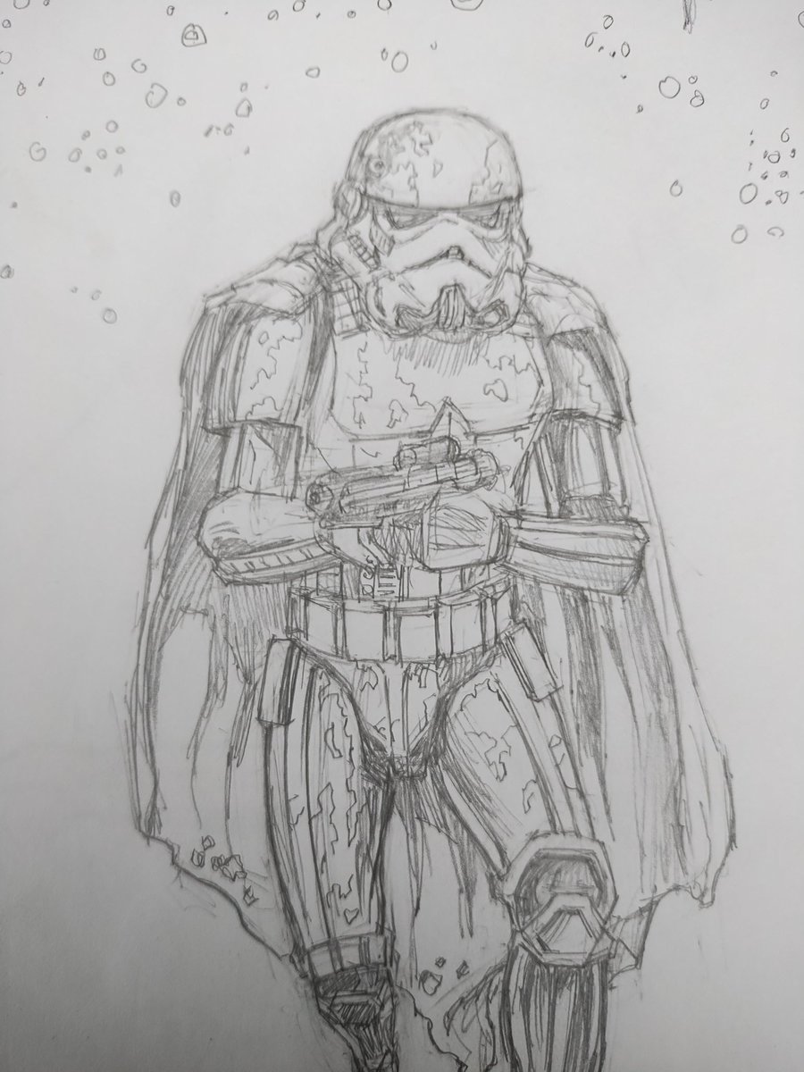 DavidRabbitte's tweet image. Sketch Sunday. Stormtrooper and Tie Fighter from Solo.
#stormtrooper #tiefighter #starwarsart #starwars #solo #soloastarwarsstory #sketch #sketchsunday