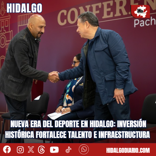 Nueva era del deporte en Hidalgo: inversión histórica fortalece talento e infraestructura hidalgodiario.com/2026/04/12/nue…
