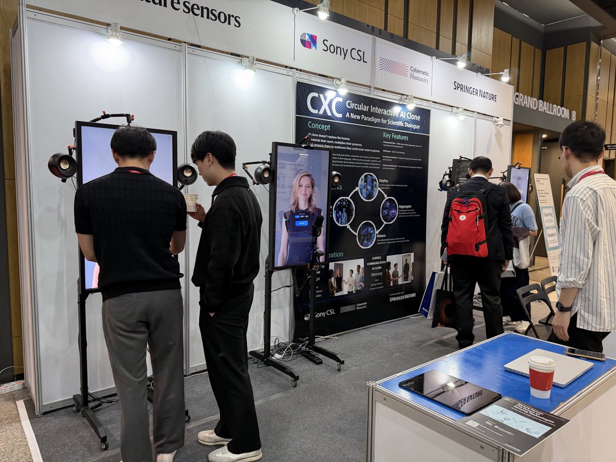 LIVE at Nature Conference in Seoul: We’ve installed an AI clone of a Nature sensor chief editor.

Science communication shouldn’t depend on who you know or when you can reach them. This digital twin AI clone extends human expertise—making it more accessible, more responsive, and