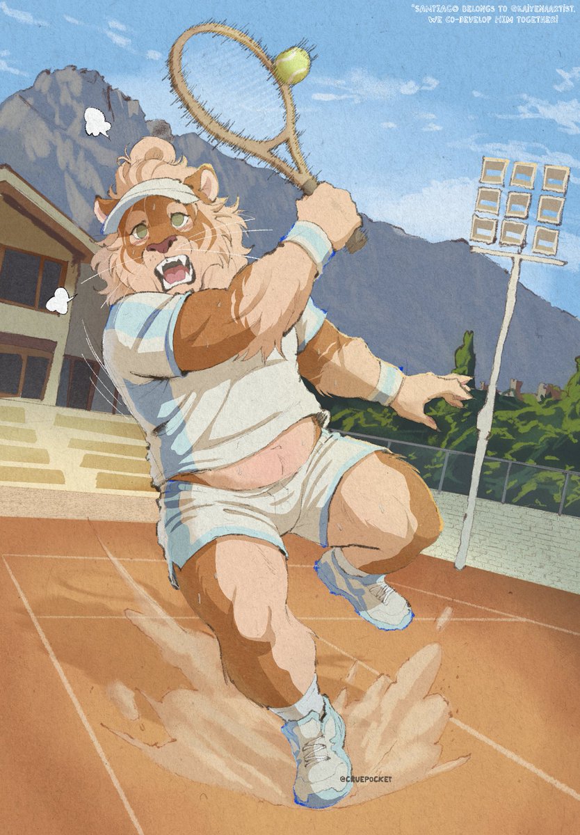 he takes this VERY seriously 🎾