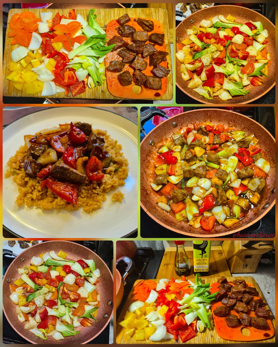 karenmckersie's tweet image. 😋🍽 Dinner: Homemade Teriyaki Beef &amp;amp; Vegetable Stir Fry over Basmati Rice, delicious! 😋🥘🥢 #Dinner #BeefStirfry #Vegetables #Teriyaki #Homemade #Food