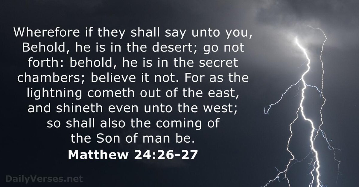 AnthonyJamesP1's tweet image. Jesus Warned us all

False christs and false messiahs come FIRST

They will deceive MANY 

When Jesus comes for Rapture every eye Sees Him coming on the clouds 

#pretrib escape rapture was ALWAYS A LIE

@ChristIsComing5 

Beware of false teachers claiming imminent escape