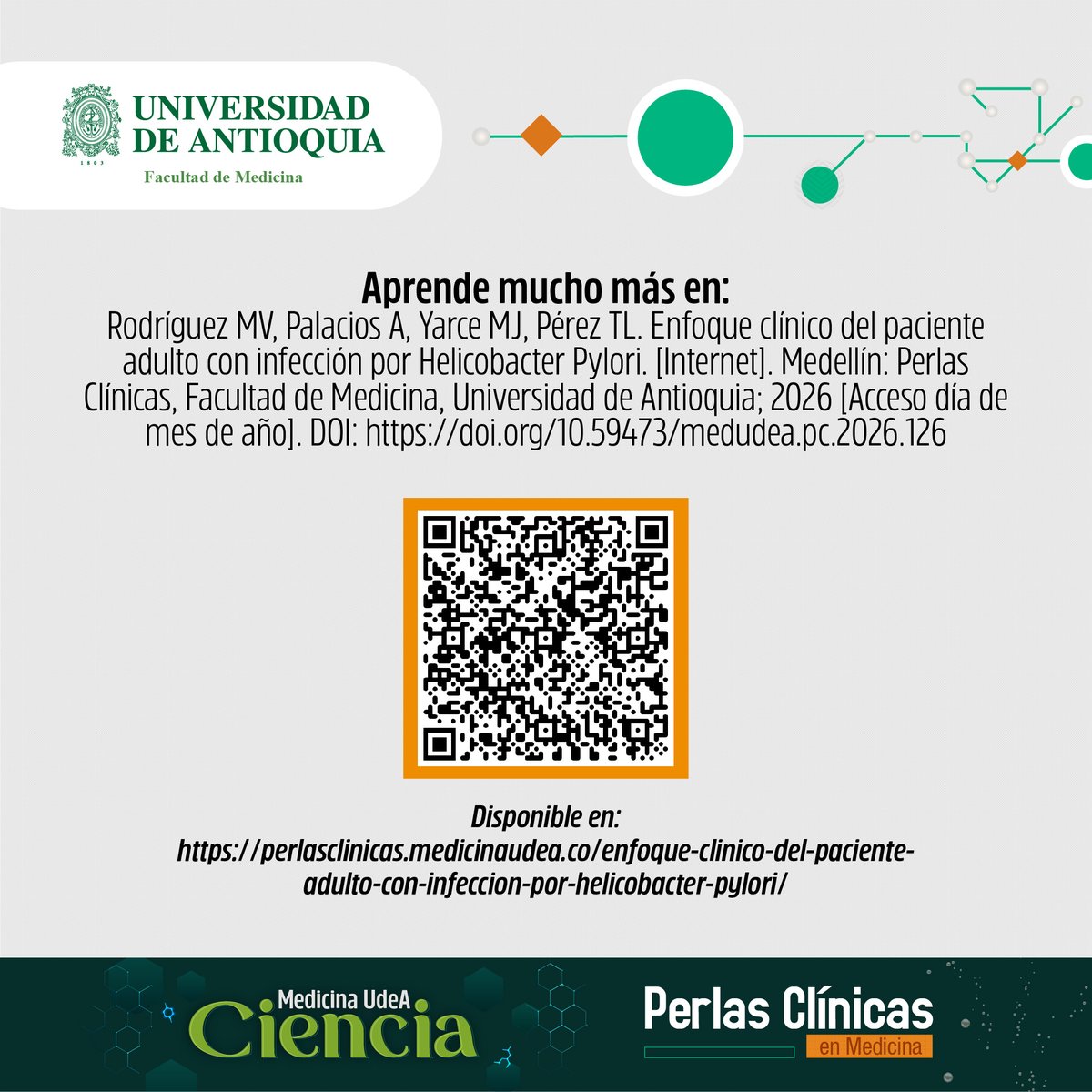 MedUdeACiencia's tweet photo. #PerlasClínicasUdeA | Helicobacter pylori 💊
Actualmente existen diversas terapias para la erradicación de este patógeno de la mucosa gástrica, sin embargo, los esquemas más recomendados incluyen combinaciones de antibióticos e IBP. ¿Ya conocías este esquema de tratamiento? https://t.co/r1Gys4KyVD