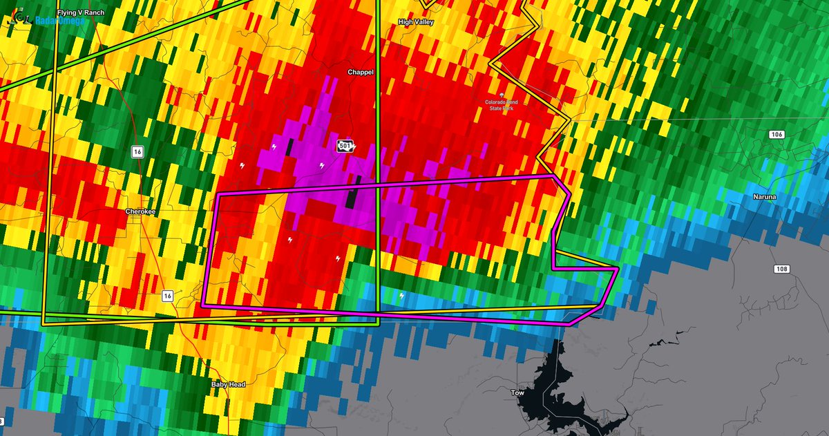 MaxVelocityWX's tweet image. TORNADO WARNING near Cherokee, Texas!

Take shelter if you're in this warning!