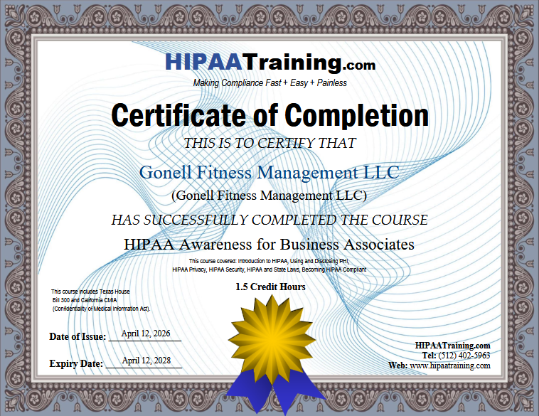 GonellFit's tweet photo. GFM LLC has formalized HIPAA compliance protocols to support our Fortune 500 and Federal partners. We’re delivering doctoral-level oversight with a zero-compromise approach to biometric security.

#CorporateWellness #EmployeeWellbeing
#CorporateFitness #WorkplaceFitness https://t.co/ZahqQSAiLv