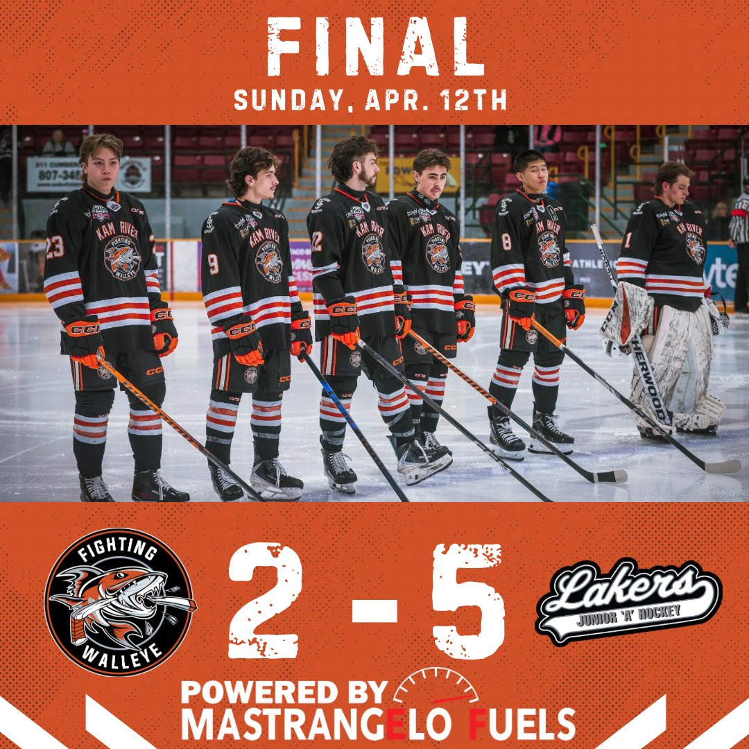 KamRiverWalleye's tweet photo. Mastrangelo Fuels FINAL

The boys put forth an incredible effort all series but ultimately fall in 6 games 

Thank you Oliver Paipoonge, thank you Walleye Nation. https://t.co/ljnR8e1AHu