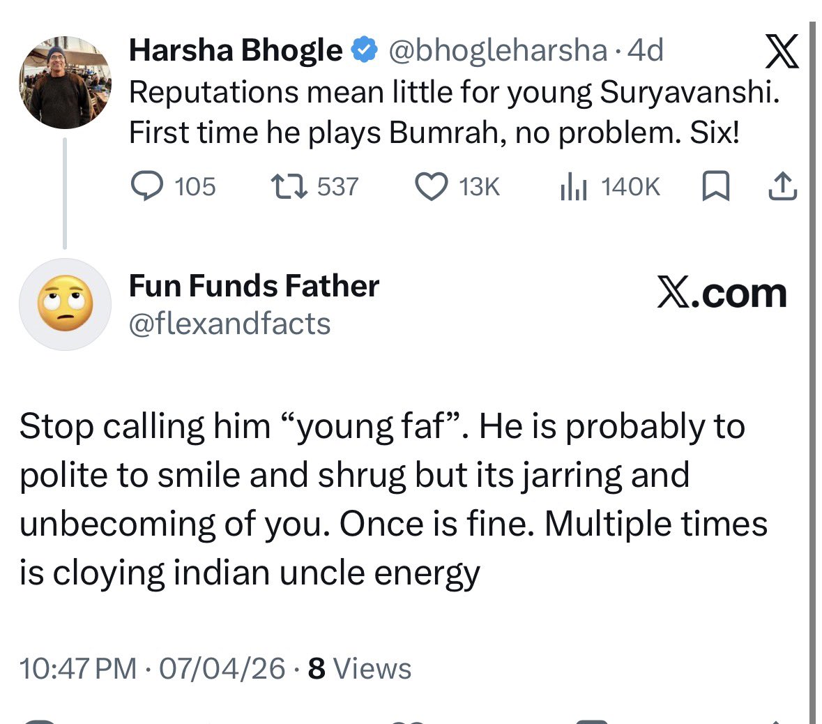 flexandfacts's tweet photo. @_Namrataa Age and weight related comments and jokes is a very indian thing. In the west its unbecoming for a grown man to comment about another grown mans age. https://t.co/GIwtBu0ClK