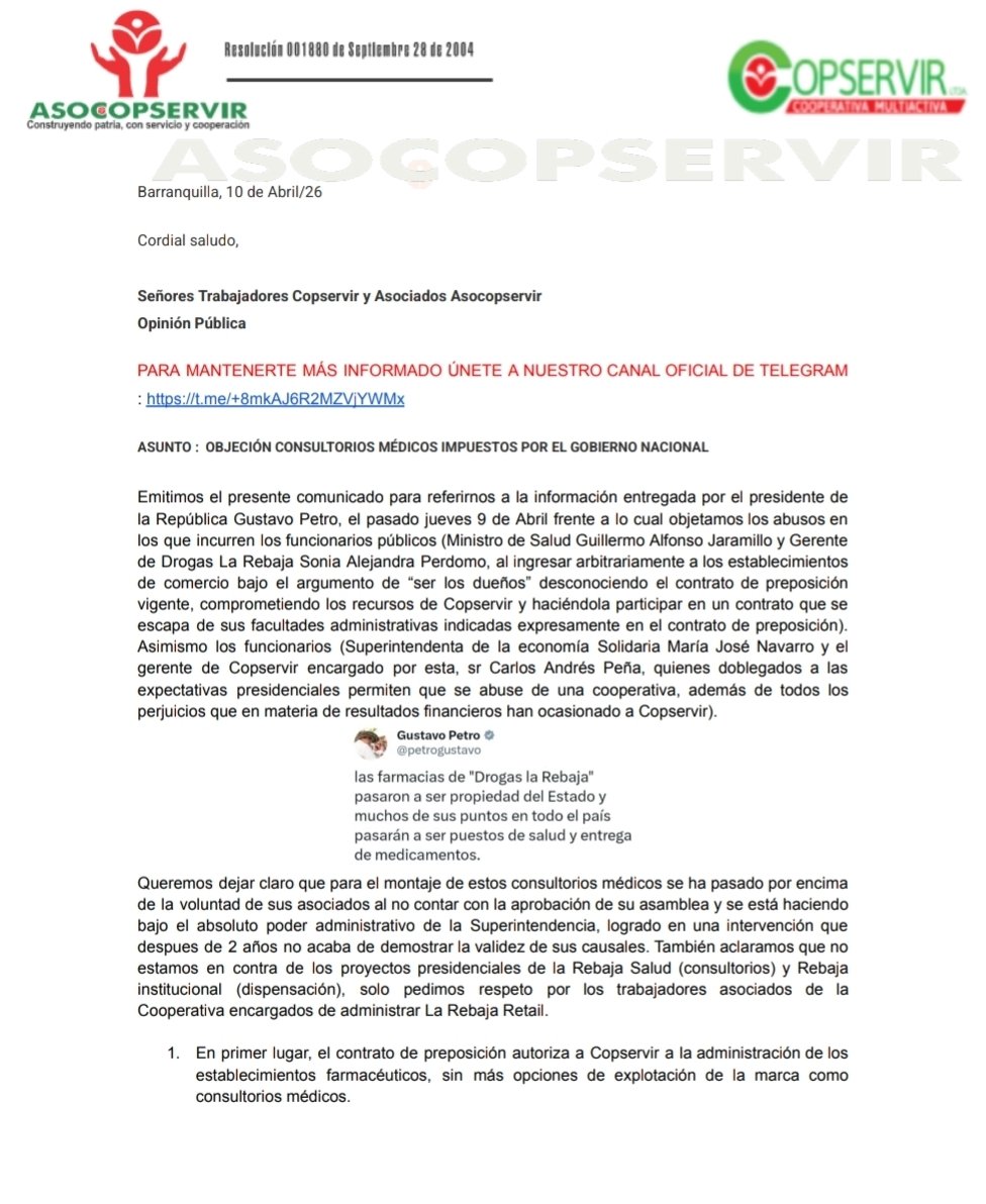 SINDICATO COPSERVIR tweet media