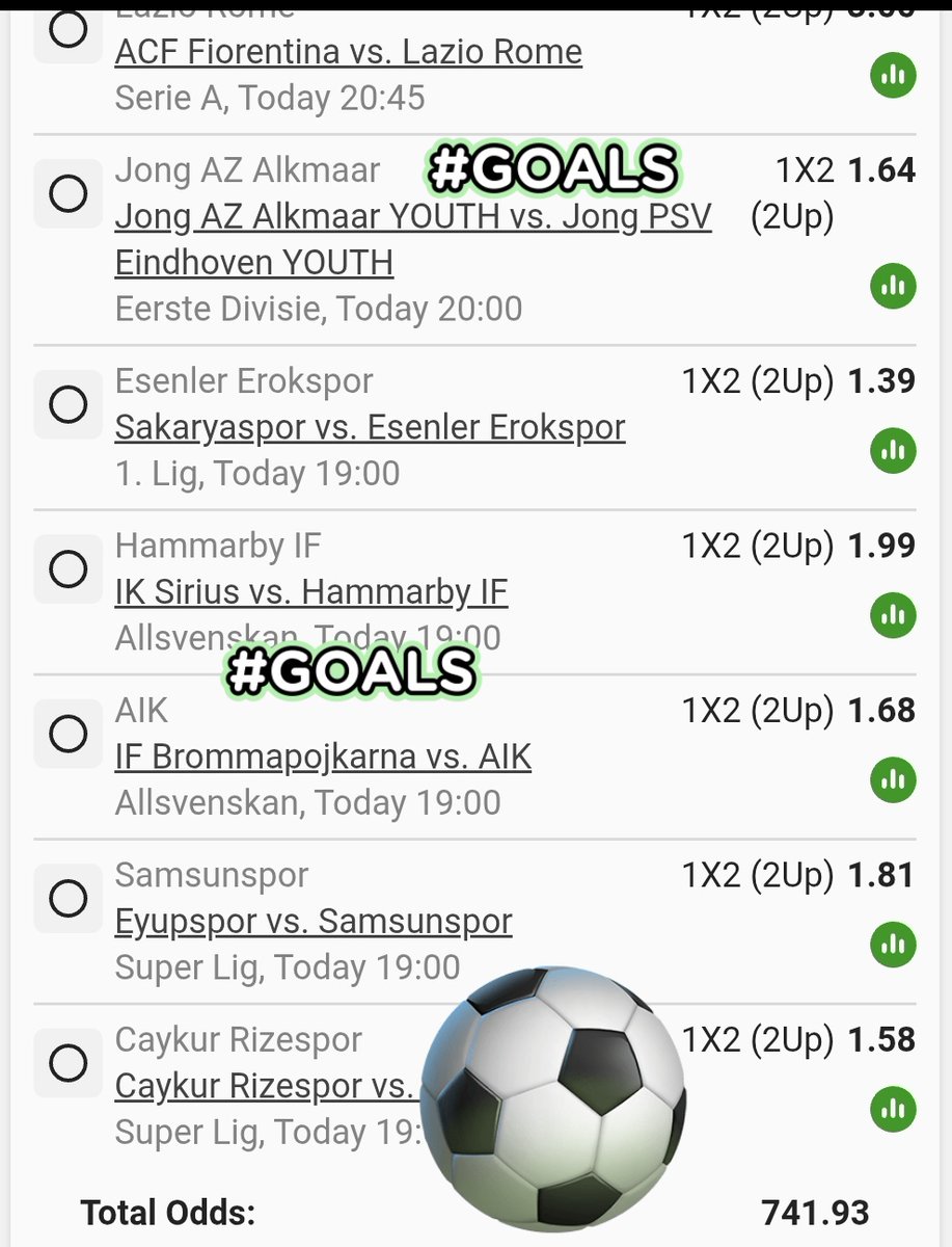 LeswiiSwaMina's tweet photo. 2up MARKETS 💥🥳

Betslip CODE  : BW4DBC727C https://t.co/RG5AQZTcKX
Kick OFF ; 15;00 ⌚️ Odds-ON; 741.93 💥🥳 https://t.co/XsnBZvHMgC