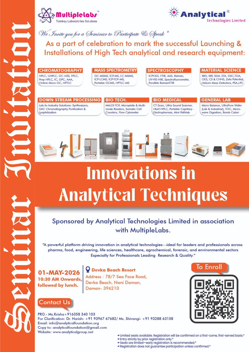 AnalyticalTech1's tweet photo. Enroll, attend, learn, speak, win &amp; Celebrate ! https://t.co/3KKuX4SgUq