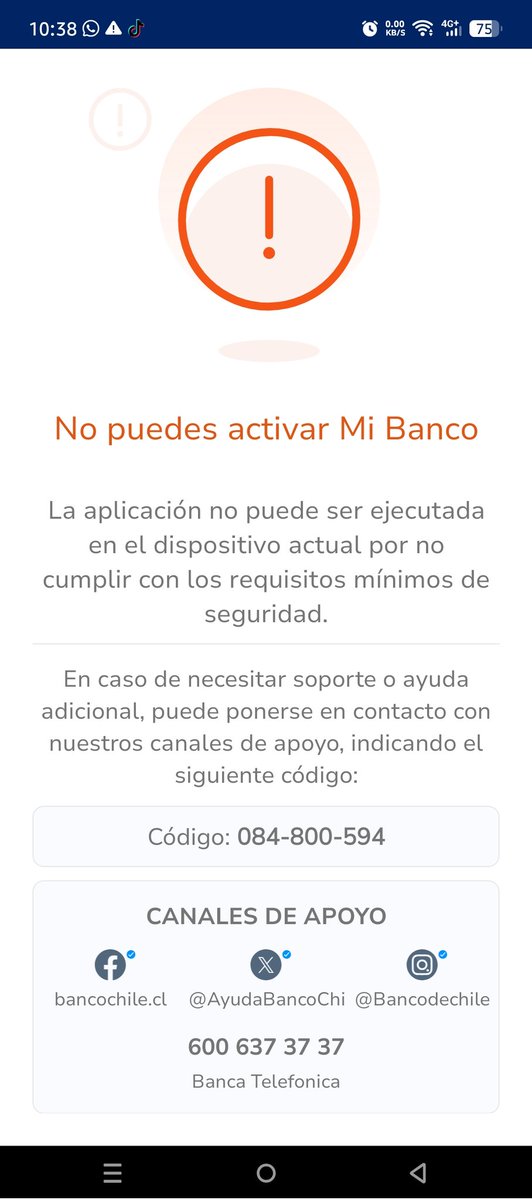 fabytta's tweet photo. @AyudaBancoChile necesito saber qué pasó con la app https://t.co/7MnrLRjdhB