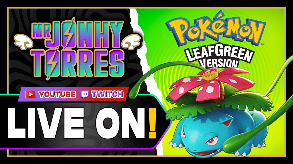 💜LIVE ON!
🟥 youtube.com/@mrjonhytorres
🟪 twitch.tv/mrjonhytorres

#Pokemon #PokemonLeafGreen #PokemonFireRed