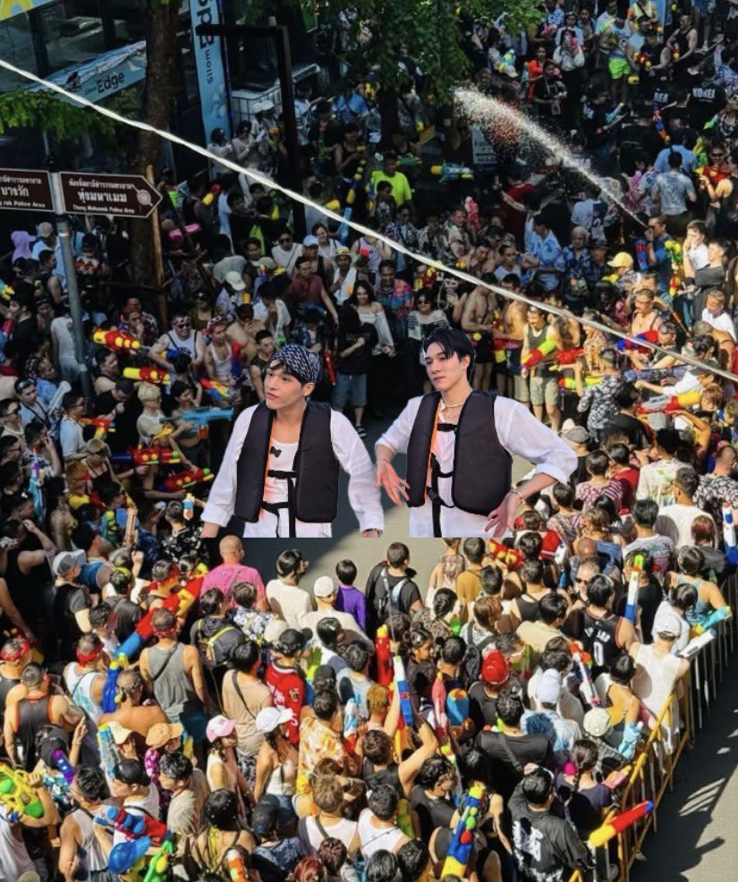 KyuniesBoyMikey's tweet image. inviting our wet-evading introverted puppy and kitten to songkran😆

#SplashWithLoveSkyNani
#สกายนานิ #skynani