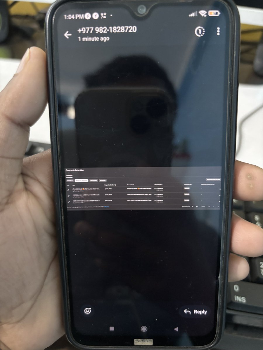 TechHelperM's tweet photo. Dear @TeamYouTube my channel has been targeted with false copyright strikes after I refused to pay money to a hacker. 3 of my videos were taken down unfairly. This is abuse of the system. Please review and help restore my content urgently. #YouTube #CreatorSupport #CyberCrime https://t.co/5kiQxnAOzX