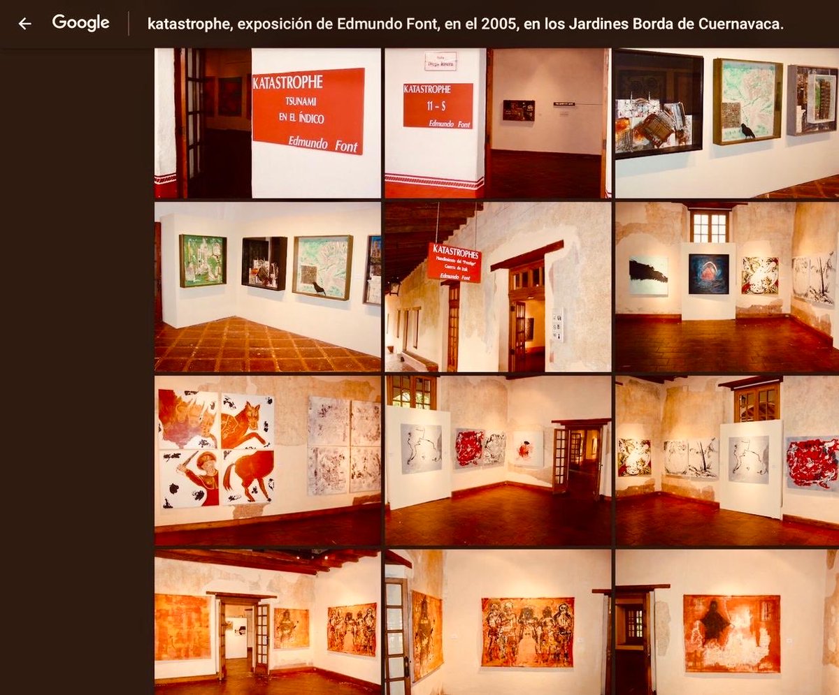 EdmundoFont's tweet photo. KATASTROPHE se llamó una exposición mía en las galerías del JARDÍN BORDA  -casona de Maximiliano en Cuernavaca-. A dos décadas solo han mudado nombres:  IRÁN, ORMUZ, GENOCIDIOS? Cuantos GUERNICAS siguen cíclicamente vigentes? La barbarie contemporánea viene de los más poderosos. https://t.co/7d1qg7KU0O