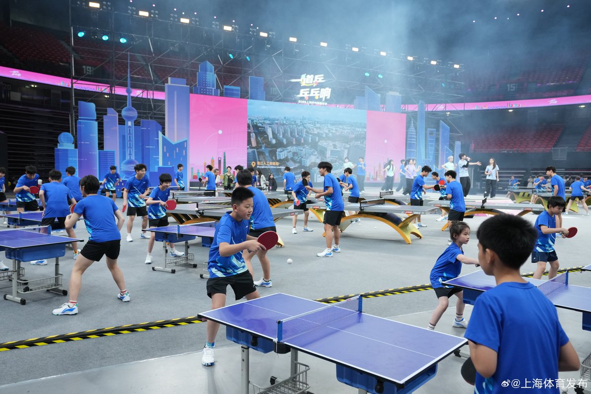 shanghaidaily's tweet image. Shanghai has kicked off a four-month Table Tennis Carnival, with all 16 districts competing through August. The event marks 55 years of China-US ping-pong diplomacy and will mix pro tournaments with public games across venues, malls, and campuses citywide.