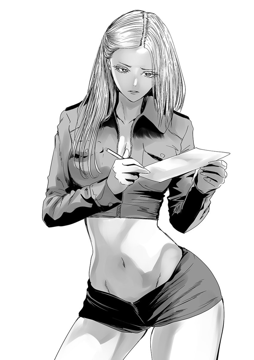 Xで見かけた婦警さんの絵 