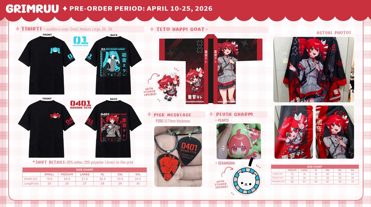 [2/3] Store catalogue! designed quite a lot of new merch so please ...