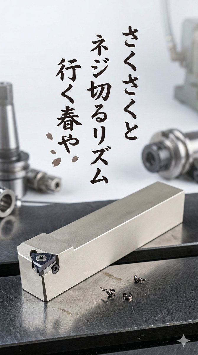 ネジ切りの常識が変わる。✨

「速く、綺麗に、正確に。」
 理想のねじ切り加工を追求した、
プロ仕様のホルダーです🛠️

ストレスフリーな切れ味を、あなたの手元に。