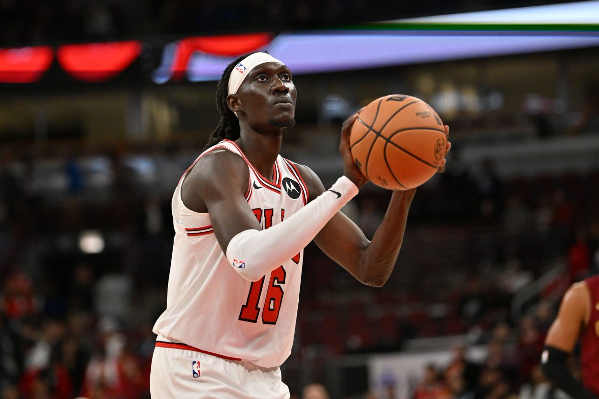 NBAsCareerHigh's tweet photo. Congrats to Mouhamadou Gueye of the Chicago Bulls for breaking his career high!

Current career high:
11 Points
04/12/2026
Chicago Bulls @ Dallas Mavericks

Previous career high:
6 Points
04/02/2024
Toronto Raptors vs Los Angeles Lakers https://t.co/p4Qp2FGJGK