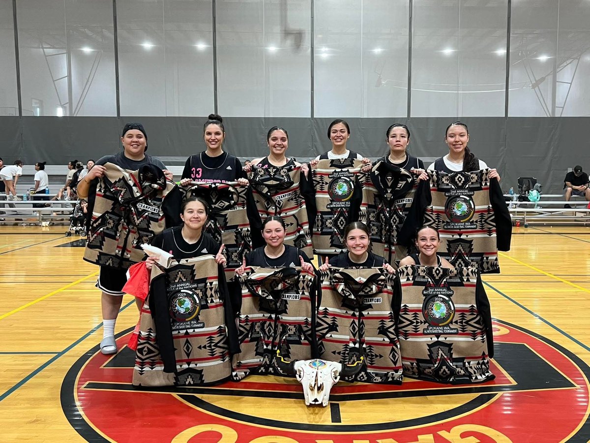 ndnsports's tweet image. Congratulations to the Umatilla women's team who won the Battle of Nations basketball tournament in Spokane, Washington this weekend. This is their second consecutive championship.
#NativeAthletes #Umatilla #B2B
